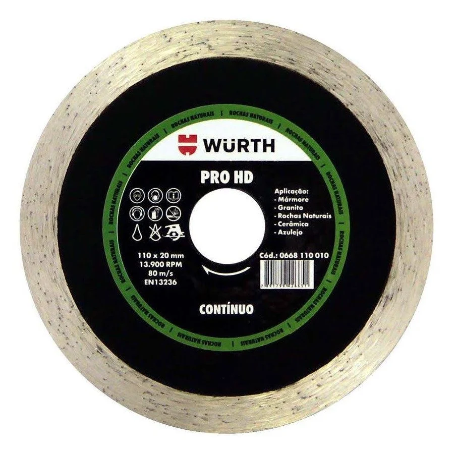 DISCO DIAMANTADO PRO HD CONTINUO 4-1/2 WURTH